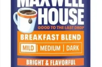 Maxwell House Breakfast Blend Ground Coffee 11oz for $2.18