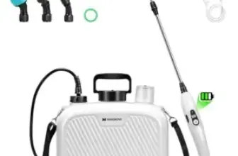 Maygrove 2-Gallon Battery Powered Electric Garden Sprayer for $15