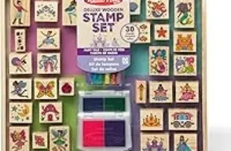 Melissa & Doug Deluxe Wooden Stamp and Coloring Set for $19.80