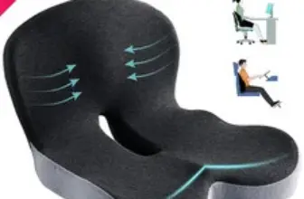 Memory Foam Seat Cushion with Lumbar Support for $17.39