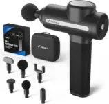 MERACH Deep Tissue Massage Gun with 6 Heads and 5 Speeds for $20