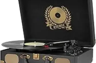 Mersoco Bluetooth Vinyl Record Player Turntable for $39.99