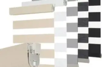 METechs Dual Layer Light Filtering Cordless Zebra Blinds – $7.99