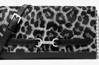 Michael Kors Carson Large Leopard Print Crossbody Bag for $35.99