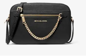 Michael Kors Women’s Leather East West Chain Crossbody Bag – Now $55.90