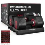 Mikolo 53LB Adjustable Dumbbells Set of 2 for $116.99