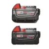Milwaukee M18 REDLITHIUM XC 5.0Ah 18V Battery Pack – $109.00 for 2-Pack