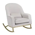 MoDRN Glam Velvet Rocking Chair in Off-White for $91.00