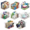 MOONEDGE 8-Pack Large Clear Plastic Storage Bins for $35.99
