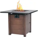 Muskoka 30″ Square Propane Fire Pit Table for $97