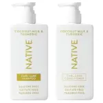 Native Coconut & Turmeric Shampoo and Conditioner Set for $10.99