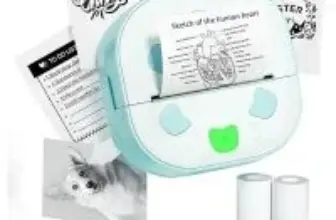 Ndyin 57mm Sticker Printer with 3 Paper Rolls for $9.49