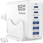 Newdarren 165W 6-Port USB-A & USB-C Charger for $16.44