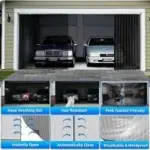Ngnfzq 16′ x 7′ Retractable Sliding Garage Door Screen for $49.99