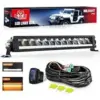 Nilight 15.5 Inch LED Light Bar with Amber DRL for $65.16