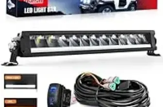 Nilight 15.5 Inch LED Light Bar with Amber DRL for $65.16