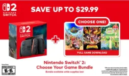 Nintendo Switch 2 Game Bundle Now $499, Originally $549.99 $499.00