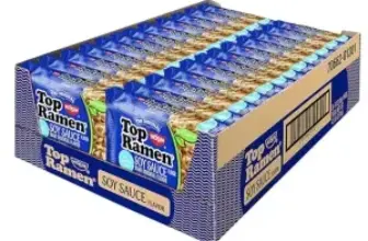 24-Pack Nissin Top Ramen Vegetarian Soy Sauce for $6.84