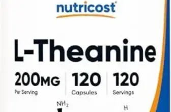 Nutricost L-Theanine 200mg – 120 Capsules for $11.95