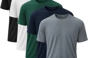 Okp Men’s Athletic Workout Dry Fit Shirts 5-Pack for $13.05