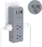 One Beat Rotating 6-Outlet 3-USB Wall Outlet Extender for $6.99