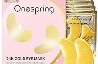Onespring 24K Gold Under Eye Patches – 24 Pairs for $4.63