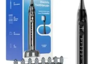 Onlyone Rechargeable Sonic Electric Toothbrush Set with 8 Brush Heads for $8.99