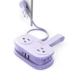 ORICO 4′ Purple Travel Power Strip Now $13