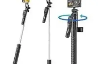 Orico 75″ Rotatable Phone Tripod & Selfie Stick with Wireless Remote for $15.99