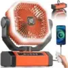 Orteen 4-Speed 9″ Rechargeable Oscillation Fan for $27.99