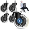 OVLLAN Replacement Roller Blade Office Chair Wheels for $11.99