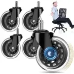 OVLLAN Replacement Roller Blade Office Chair Wheels for $11.99