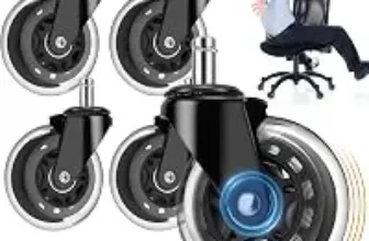 OVLLAN Replacement Roller Blade Office Chair Wheels for $11.99