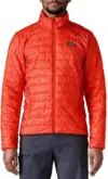Patagonia Men’s Nano Puff Jacket in Sizzle Red for $96.58