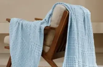 PHF 50″ x 60″ 100% Cotton Waffle Weave Throw Blanket for $12