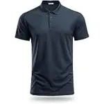 PINSPARK Men’s Golf Polo Shirt – Quick Dry Fabric for $8.99