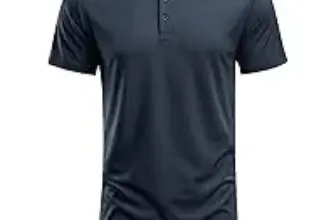 PINSPARK Men’s Golf Polo Shirt – Quick Dry Fabric for $8.99