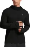 PINSPARK Men’s UPF 50+ Sun Protection Long Sleeve Hoodie with Mask for $11