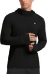 PINSPARK Men’s UPF 50+ Sun Protection Long Sleeve Hoodie with Mask for $11