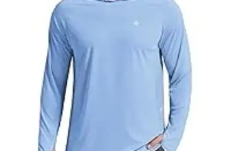 PINSPARK Men’s UPF 50+ Long Sleeve Fishing Hoodie for $10.99