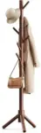 Pipishell Solid Wooden Freestanding Coat Rack for $13.59