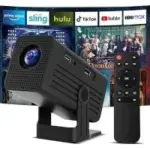 Polaring 1080P Portable Mini Projector with WiFi6 and Bluetooth for $29.99