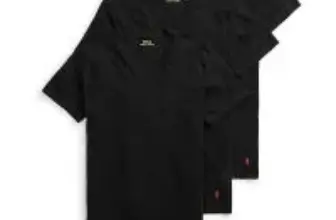 Polo Ralph Lauren Men’s V-Neck Classic Undershirt 3-Pack for $19.80