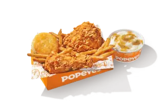 Popeyes Big Box Meal: 2Pc Signature Chicken or 3Pc Tenders for $6