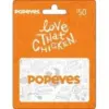 Popeyes $50 Gift Card for $40 with Free Shipping $40.00