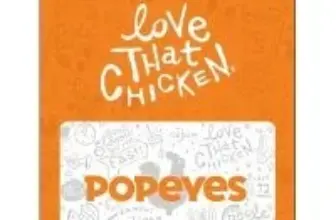 Popeyes $50 Gift Card for $40 with Free Shipping $40.00