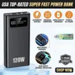 Portable Charger Power Bank 50000mAh USB C Fast Charging – $26.99
