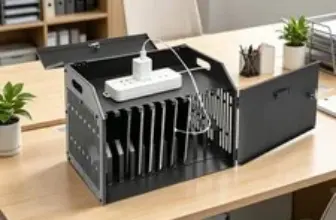 11-Device Portable Charging Station with Lockable Storage for $72.44
