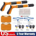Portable Concrete Nailer Nail Gun + 100 Nails – $28.99