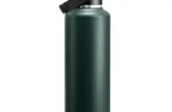Powcan 24 oz Insulated Water Bottle with 2-in-1 Lid for $10.99